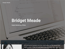 Tablet Screenshot of bridgetmeade.com